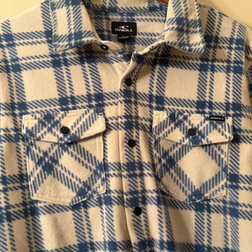 O'Neill Super Fleece Arctic Check Men’s Size Large - Picture 6 of 7